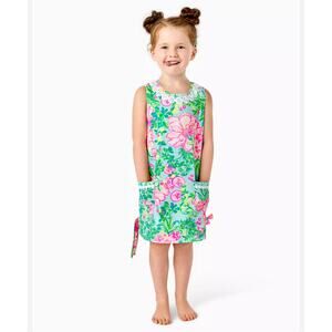 Lilly Pulitzer Kids Girls Toddler 2 Lilly Classic Shift Dress Flamingos Colorful